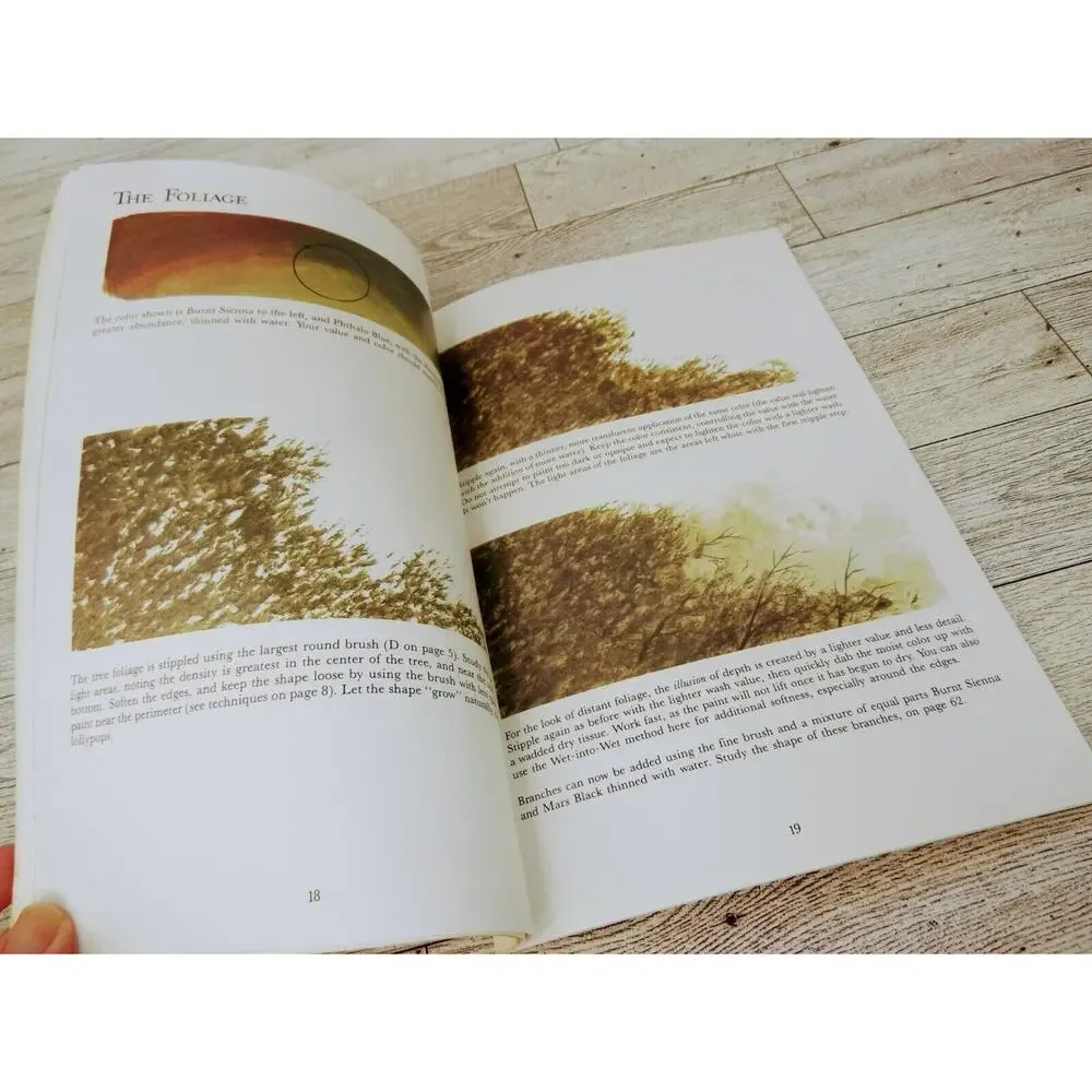 Acrylics Landscape Paint Book 1984 Walter Foster Instruction R Bradford‎ Johnson